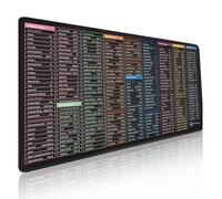 Paaruter Tapis de Souris XL 400x900x3mm avec Raccourcis Clavier pour Langues Étrangères, Convient Aux Bureaux