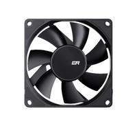 Paaruter Ventilateur de Boîtier D'Ordinateur 80mm 4 Broches PWM à Haut Débit d'air, Ultra-Mince, 1200-3000 TR/Min, Ventilateur de Refroidissement à Roulement FDB en Cascade