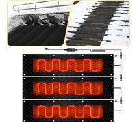 PAAWBW Tapis de Fonte de Neige d'extérieur - Tapis de Fonte de Glace antidérapants for allées, trottoirs, escaliers et terrasses(25.4x76.2cmx3Pcs)