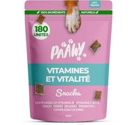 Paawy DailyBoost Snacks - 29 vitamines, minéraux & herbes - Multivitamines pour chiens - Complexe de vitamines B pour chiens - Vitamines B1, B2, B3, B5, B6, B7, B9, B12 - Avec prébiotiques, glucosamin