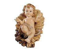 Paben Articles religieux Enfant en résine 16 cm Jésus Enfant + Mangeoire pour crèche