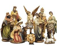 PABEN - Ensemble de statues en résine transparent multi-colored, figurine, 11 sujets religieux, 43 cm
