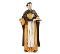 PABEN Statue saint Thomas d'Aquin en résine Articles religieux (9,5 cm)