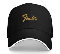 PABHYDA Casquette de Baseball Fender Guitar Logo, Unisexe été Réglable Coton Casquettes, Trucker Cap Outdoor pour Hommes, Sunhats(Black)