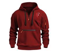PABHYDA Veste à Capuche zippée Homme Mode Roger Federer, Confection en Coton mélangé Doux, Conçu pour l’Automne, l’Hiver et Les températures fraîches, Sorties(Red,M)