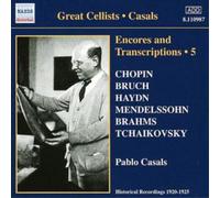 Pablo Casals Encores and Transcriptions 5 (CD) Album
