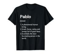 Pablo Définition du nom Dictionnaire Amusant T-Shirt Graphique avec Valeur