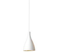 Pablo Designs Swell Single Narrow Pendelleuchte, blanc / laiton
