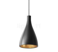 Pablo Designs Swell Suspension LED noir/laiton - ø20 cm