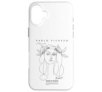 Pablo Picasso PAPL2205 Dessin d'art Guerre et Paix Coque pour iPhone 16 Plus