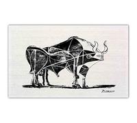 Pablo Picasso Poster et impressions The Bull Lithographie Sketch Peinture abstraite sur toile Art mural vintage pour décoration de salon Images sans cadre 30 × 40 cm
