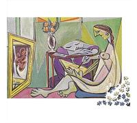 Pablo Picasso Puzzle Bois, Painter and His Model Puzzles, Peinture à l'huile Puzzle, Art DIY Jeux D'adresse, Cadeau pour Les Amis Ou Les Amants, Peintures De Renommée Mondiale Puzzle 1000pcs