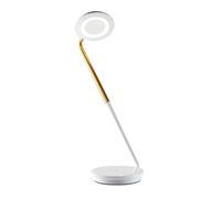 Pablo Pixo Plus Lampe à Poser Blanc/ Laiton