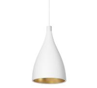 Pablo Swell Single XL Suspension Étroite Blanc/ Laiton