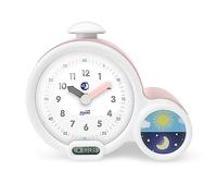 Pabobo Kid'Sleep Clock Rose - Réveil Educatif Enfant - Numérique analogique