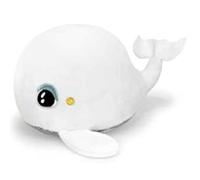 Pabobo - Veilleuse - Baleine Shakies - Peluche - Doudou - Enfant & Bébé - Lumière douce - Portable - Secouer pour allumer - Minuteur - Lavable - Piles incluses - Dès la naissance 0+ - Blanc