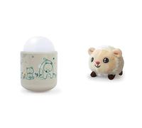 Pabobo x Kid Sleep Veilleuse Portable pour Bébé et Enfant - Lumière Douce à LED - Lampe Nomade 70 heures d'autonomie sans pile ni fil & Peluche Shakies - Mouton - Veilleuse Lumineuse