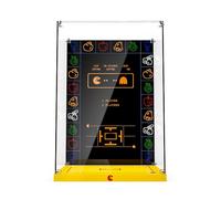 PAC-Man Étui d'affichage acrylique pour 10323 icônes PAC-Man Résistant à la poussière Transparent HD Backdrop Compatible avec kit de construction 10323 (boîte seulement, pas de modèle)