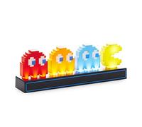 Pac-Man Lampe de Bureau Fantômes - Officiellement Licenciée, Réactif au Son avec 3 Modes de Lumière, Alimentée par USB ou Piles, Décor Salle de Jeu, Cadeau Gamer Rétro