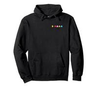 【PAC-MAN】PAC-MAN Classic 001 Sweat à Capuche, Unisexe pour adultes, Noir, M