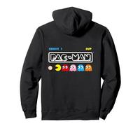 【PAC-Man】 PAC-Man Classic 003 Sweat à Capuche, Unisexe pour Adultes, Noir, L