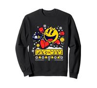 【PAC-Man】 PAC-Man Holiday 002 Sweatshirt, Unisexe pour Adultes, Noir, XL