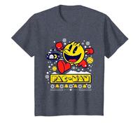 【PAC-Man】 PAC-Man Holiday 002 T-Shirt, Enfant, Bleu Chiné, 3 Ans