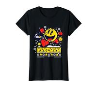 【PAC-MAN】PAC-MAN Holiday 002 T-Shirt, Femme, Noir, XL