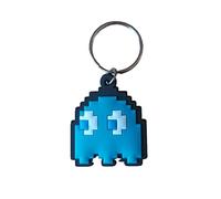 Pac-Man Porte-clés en caoutchouc avec fermeture éclair ou breloque sac à dos, jaune, taille unique