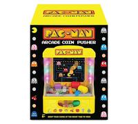 PAC-Man - Pousse-Pièces Électronique - Arcade - 5 Modes de Jeu Interactifs - Sons Officiels et LED Colorées - Jeu de Table Collector - 23,5x20x31 cm - Dès 6 Ans - Fans de Rétrogaming