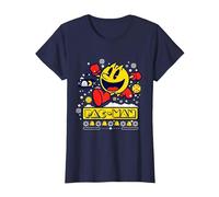 PAC-Man T-Shirt, Femme, Bleu Marine, L
