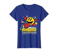 PAC-Man T-Shirt, Femme, Bleu Royal, XXL