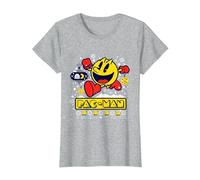 PAC-Man T-Shirt, Femme, Gris Chiné, XS