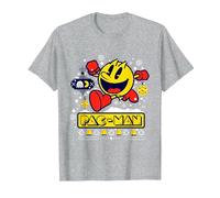 PAC-Man T-Shirt, Homme, Gris Chiné, S
