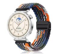PaceBid 18mm Nylon Bracelet pour Huawei Watch GT 6 41mm/Watch 5 42mm/GT 5 Pro 42mm/GT5/GT4, Tressé Magnétique Bracelets pour Garmin Venu 4 41mm/Venu 3S/2S/Forerunner 265S/255S Music - Coloré