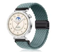 PaceBid 18mm Nylon Bracelet pour Huawei Watch GT 6 41mm/Watch 5 42mm/GT 5 Pro 42mm/GT5/GT4, Tressé Magnétique Bracelets pour Garmin Venu 4 41mm/Venu 3S/2S/Forerunner 265S/255S Music - Cactus