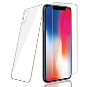 PaceBid 2 pièces (1 Avant + 1 arrière) Verre Trempé Compatible avec iPhone X/XS,Film Protection écran en Verre Trempé pour iPhone X/XS[ 9H Dureté ] [Ultra Clair ] [Résistant aux Rayures]