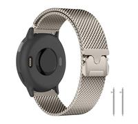 PaceBid 20mm Bracelet pour Garmin Vivoactive 5/6/Forerunner 165/165 Music/245/645/645 music/570 42mm, Magnétique Métal Bracelets pour Garmin Approach S50/S44/S42/Venu Sq 2/Venu 2 Plus - Starlight