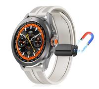 PaceBid 22mm Bracelet pour Xiaomi Watch S5 46mm/S4 47mm/S4 Sport/S3/S1 Pro, Silicone complexe Nylon Tressé Magnétique Replacement Band pour Xiaomi Redmi Watch 5 Active/5 Lite/Watch5/Watch2 - Starlight