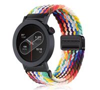 PaceBid 22mm Nylon Bracelet pour CMF by Nothing Watch 3 Pro, Hommes Femmes Nylon Tressé Magnétique Sport Bracelets de Remplacement pour CMF by Nothing Watch Pro 2/3 Smartwatch - Arc-En-Ciel