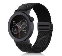PaceBid 22mm Nylon Bracelet pour CMF by Nothing Watch 3 Pro, Hommes Femmes Nylon Tressé Magnétique Sport Bracelets de Remplacement pour CMF by Nothing Watch Pro 2/3 Smartwatch - Noir