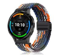 PaceBid 22mm Nylon Bracelet pour Garmin Venu 3/Venu 4 45mm/Venu2/vivoactive 4, Magnétique Tressé Elastique pour Garmin Forerunner 265/255/255 Music/570 47mm/Amazfit Balance 2/Bip 6 - Coloré