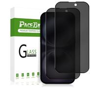 PaceBid Verre Trempé Anti-Espion Compatible avec iPhone 16 5G, [2 Pack] [9H Dureté] Privacy Film Protecteur Anti-Spy Protecteur D'écran Confidentialité pour iPhone 16 5G
