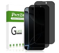 PaceBid Verre Trempé Anti-Espion Compatible avec iPhone 16 Pro, [2 Pack] [9H Dureté] Privacy Film Protecteur Anti-Spy Protecteur D'écran Confidentialité pour iPhone 16 Pro