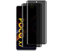 PaceBid Verre Trempé Anti-Espion Compatible avec Xiaomi Poco X7 5G, [2 Pack] [9H Dureté] Privacy Film Protecteur Anti-Spy Protecteur D'écran Confidentialité pour Xiaomi Poco X7 5G