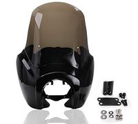 PACEWALKER Kit de carénage Haut de Style Club fumé et Noir pour Harley-Davidson Super Glide T-Sport FXDXT, FXR pour Dyna