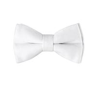 PACGOTH Nœud papillon pré-noué en velours pour homme, solide, réglable, pour mariage, avec boîte cadeau, blanc, Formal