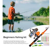 Pâch pour Les, Canne à pêche pour,Ensemble de pêche Portable Confortable - Combinaisons de Canne à Poisson et de Moulinet résistant à l'usure pour Le Camping, la randonnée, Le randonnée