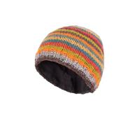 Pachamama Bonnet en laine pour femme avec doublure en polaire et rayures multicolores Taille unique Fait à la main Commerce équitable, Multicolore, M