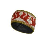 Pachamama Cache-oreilles en laine pour femme - Doublure en polaire - Motif écureuil rouge - Gris - Taille unique - Fait à la main - Commerce équitable